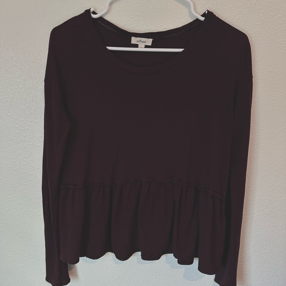 Wilfred Maroon Long Sleeve | Small